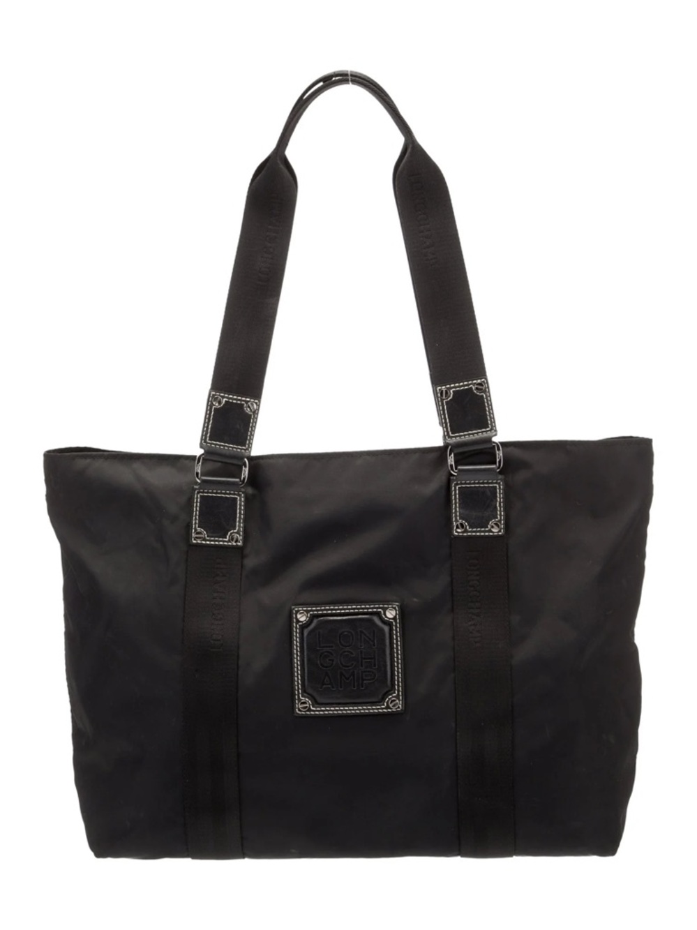 Longchamp Deep Purple Nylon Tote with Dual Handles